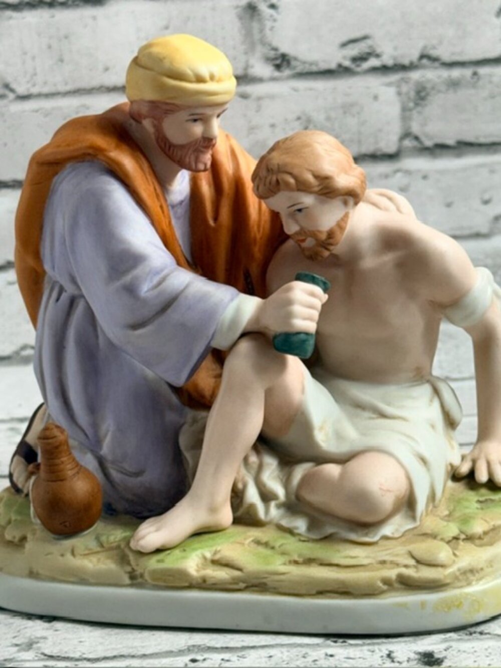 Good Samaritan Figurine Sculpture Homco Vintage Home Interior Gift Luke 10:33